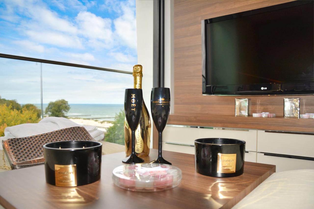 Marine Hotel Apartament Prywatny Studio Widok Na Morze Basen Sauna Jacuzzi 5 Pietro Kolberg Exterior foto